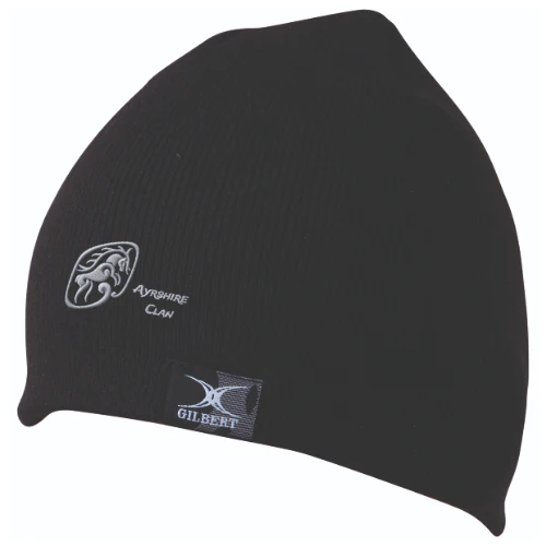 Ayrshire Clan RFC 's Black Beanie Hat-Adult