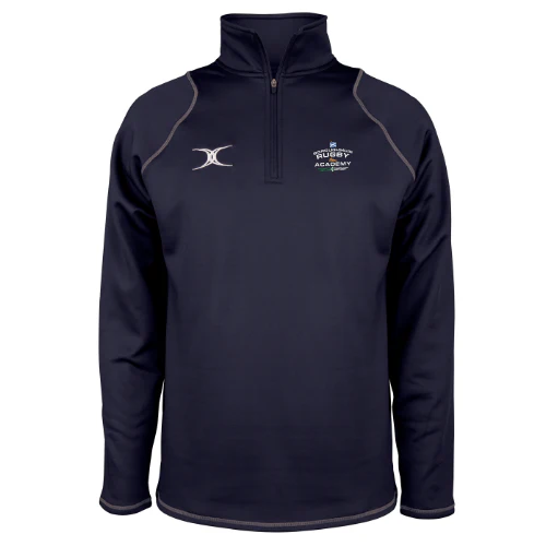 Boroughmuir RFC Adult's Dark Navy Quest Mens 1/4 Zip Fleece