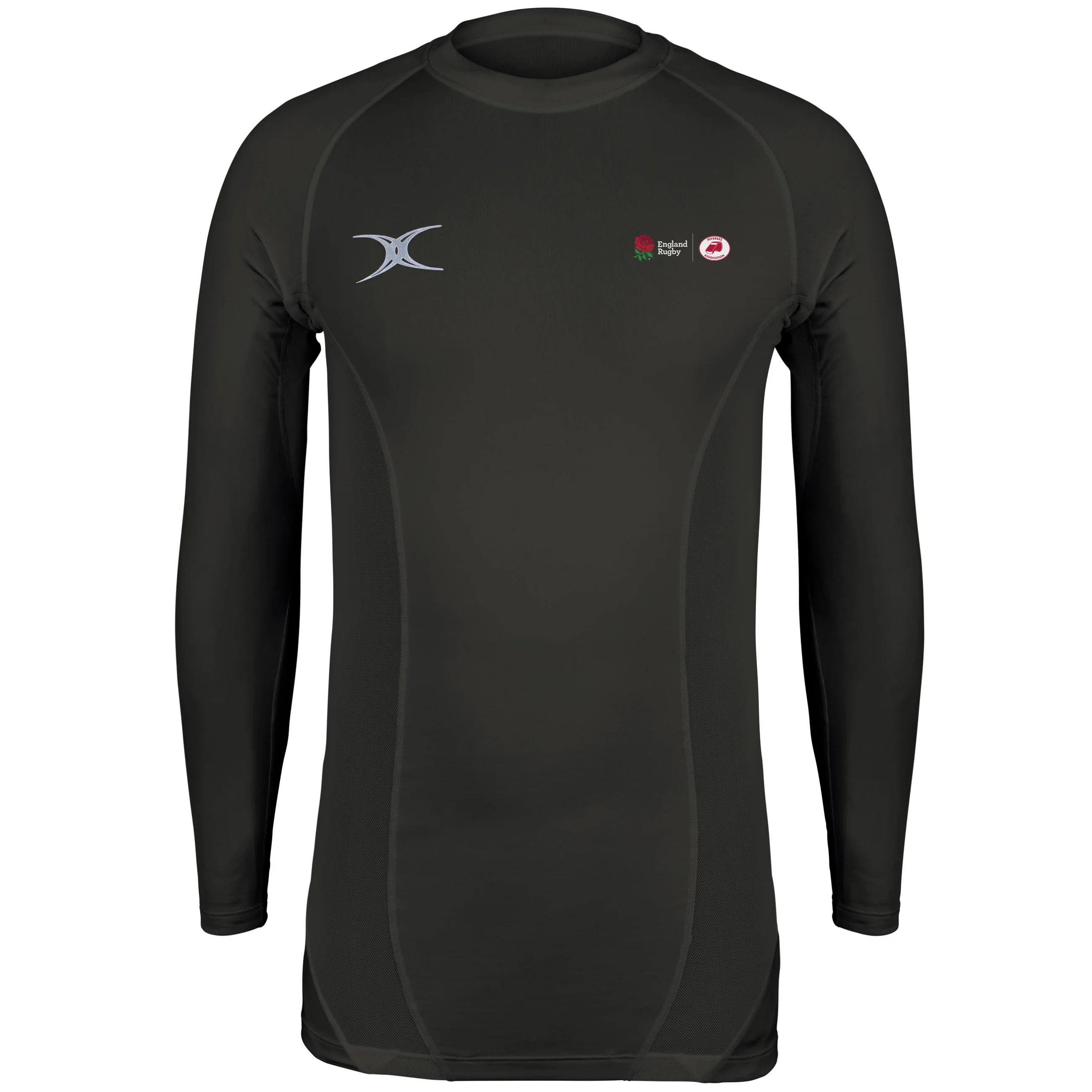 England Rugby Match Officials Senior's Black Atomic X II Baselayer Top