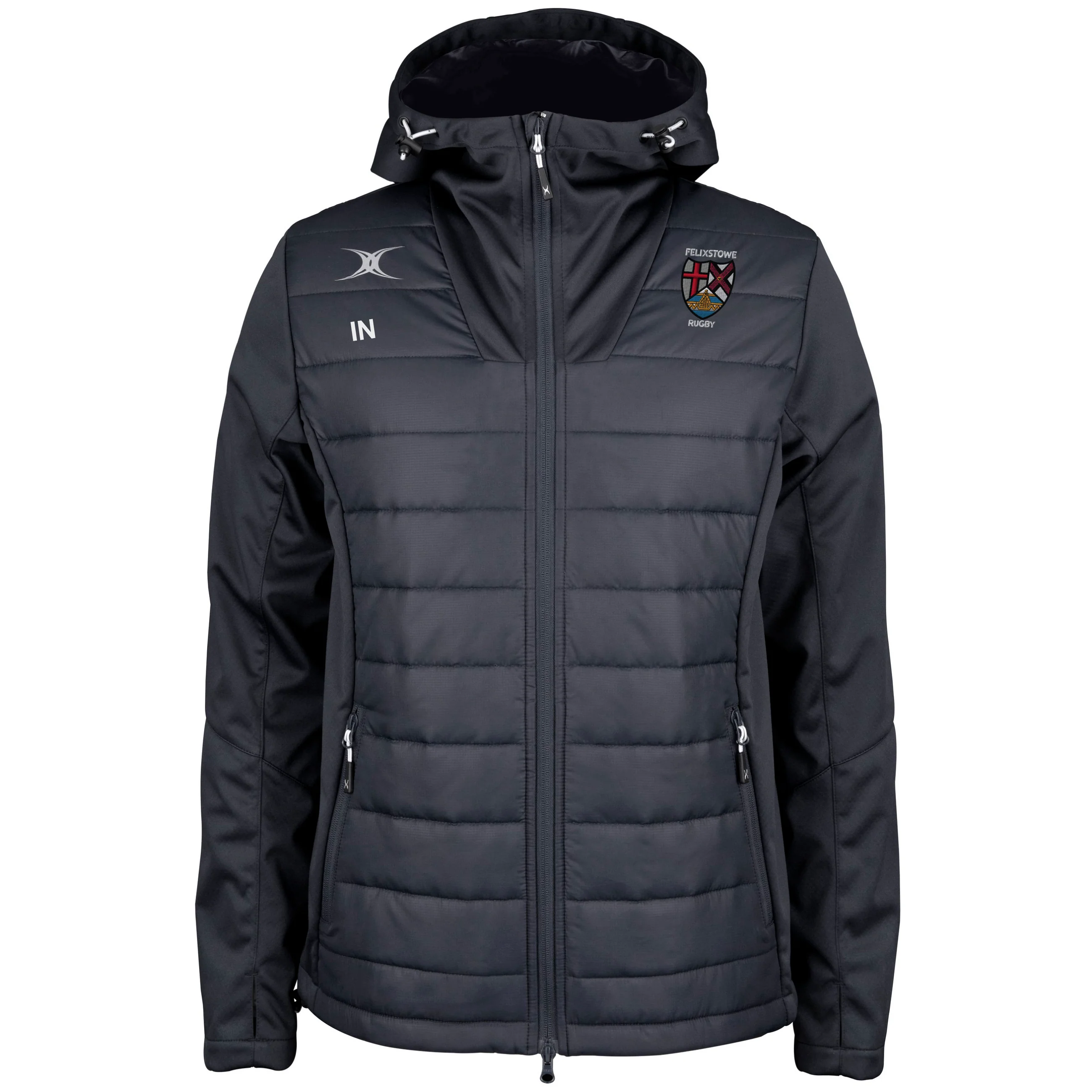 Felixstowe RFC Senior's Black Pro Active Full Zip Jacket