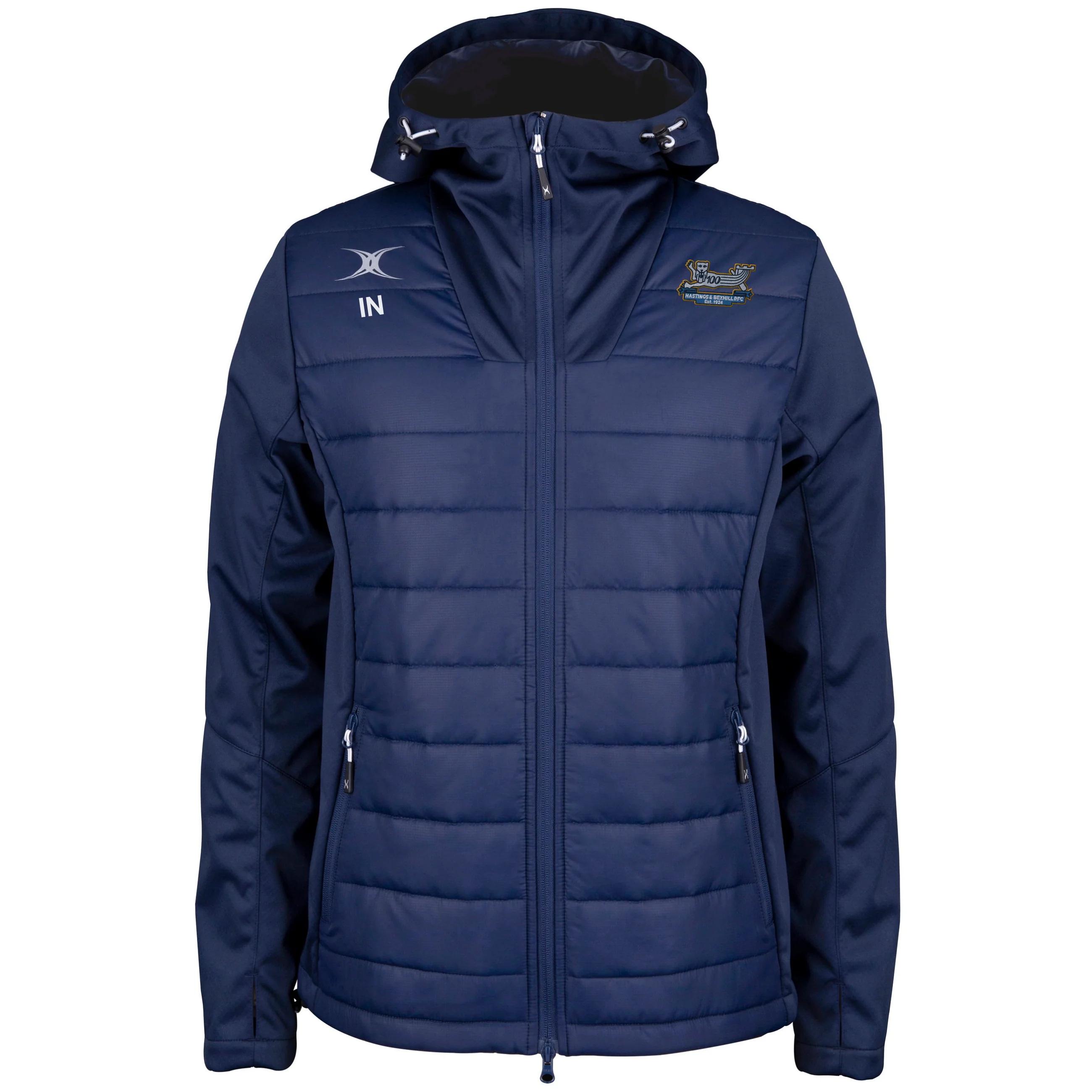 Hastings & Bexhill RFC Adult's Dark Navy Pro Active Full Zip Jacket-Senior