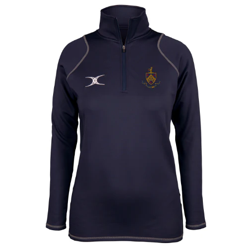 Old Crossleyans RUFC Dark Navy Quest Ladies 1/4 Zip Fleece