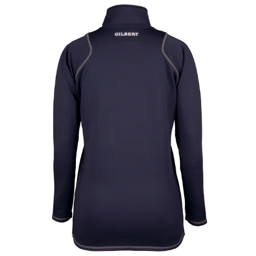 Old Crossleyans RUFC Dark Navy Quest Ladies 1/4 Zip Fleece - Image 2