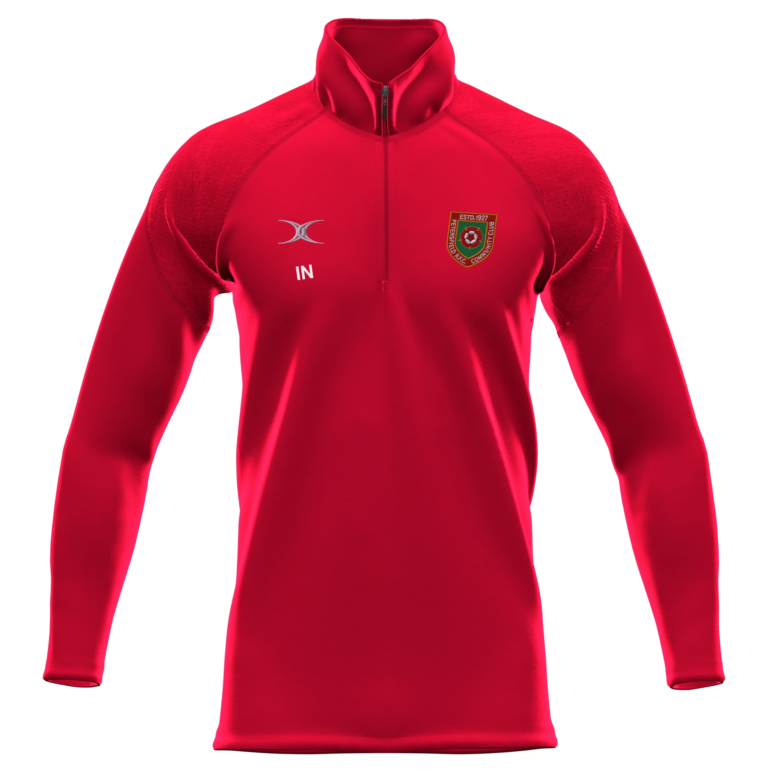 Petersfield RFC Junior's Red GTS 1/4 Zip Fleece