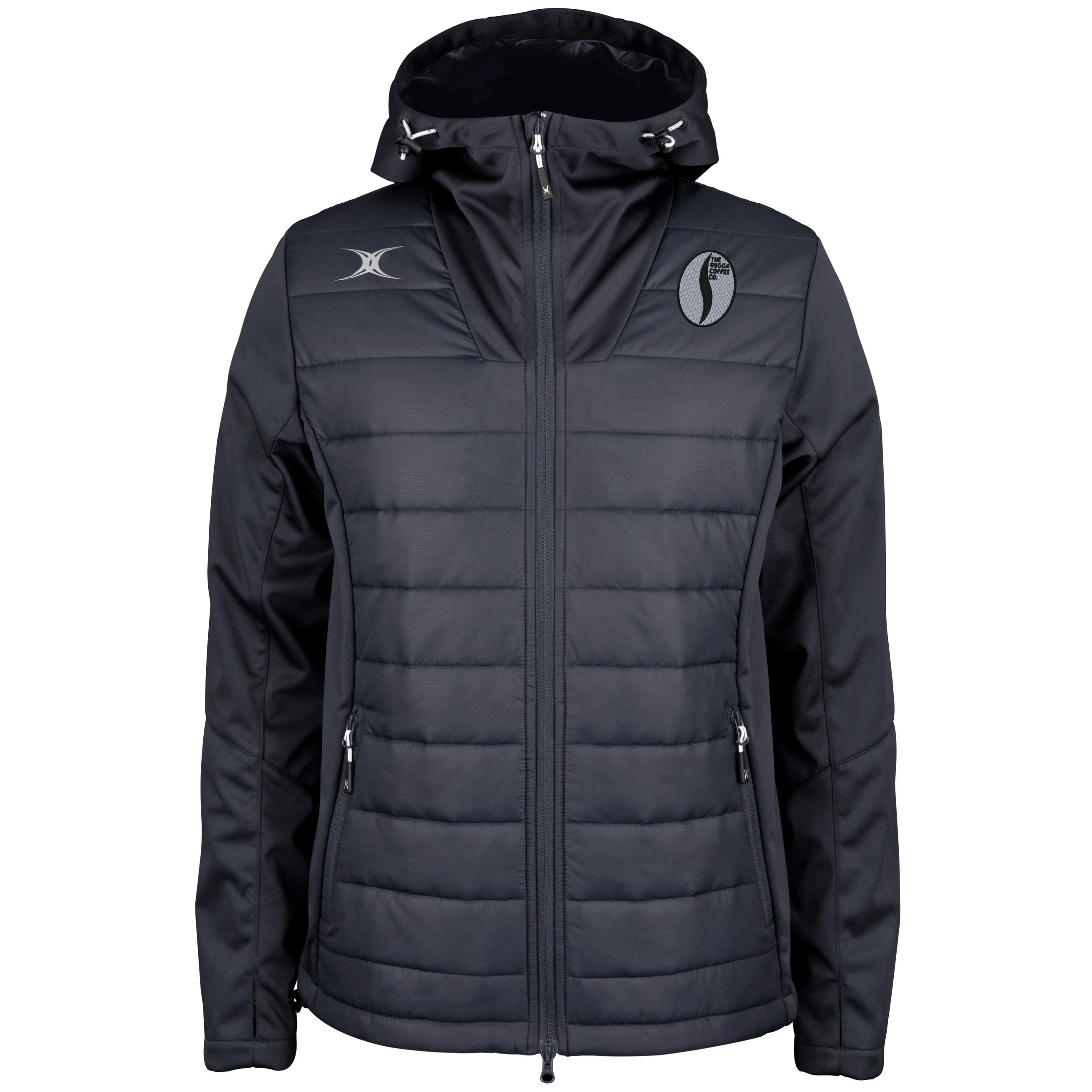 Rugga Coffee Senior's Black Pro Active Full Zip Jacket