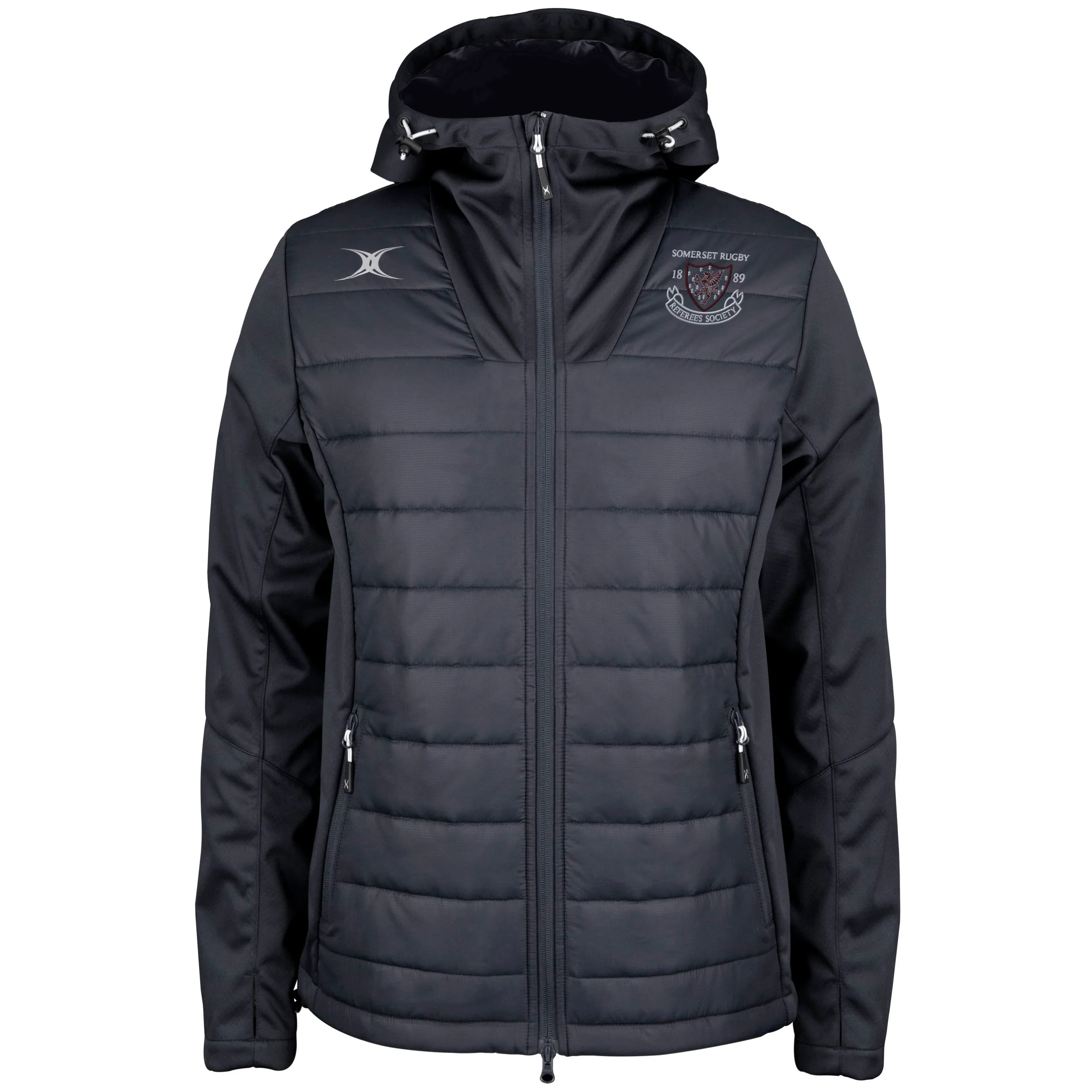 Somerset Rugby Referees Society Senior's Black Pro Active Full Zip Jacket