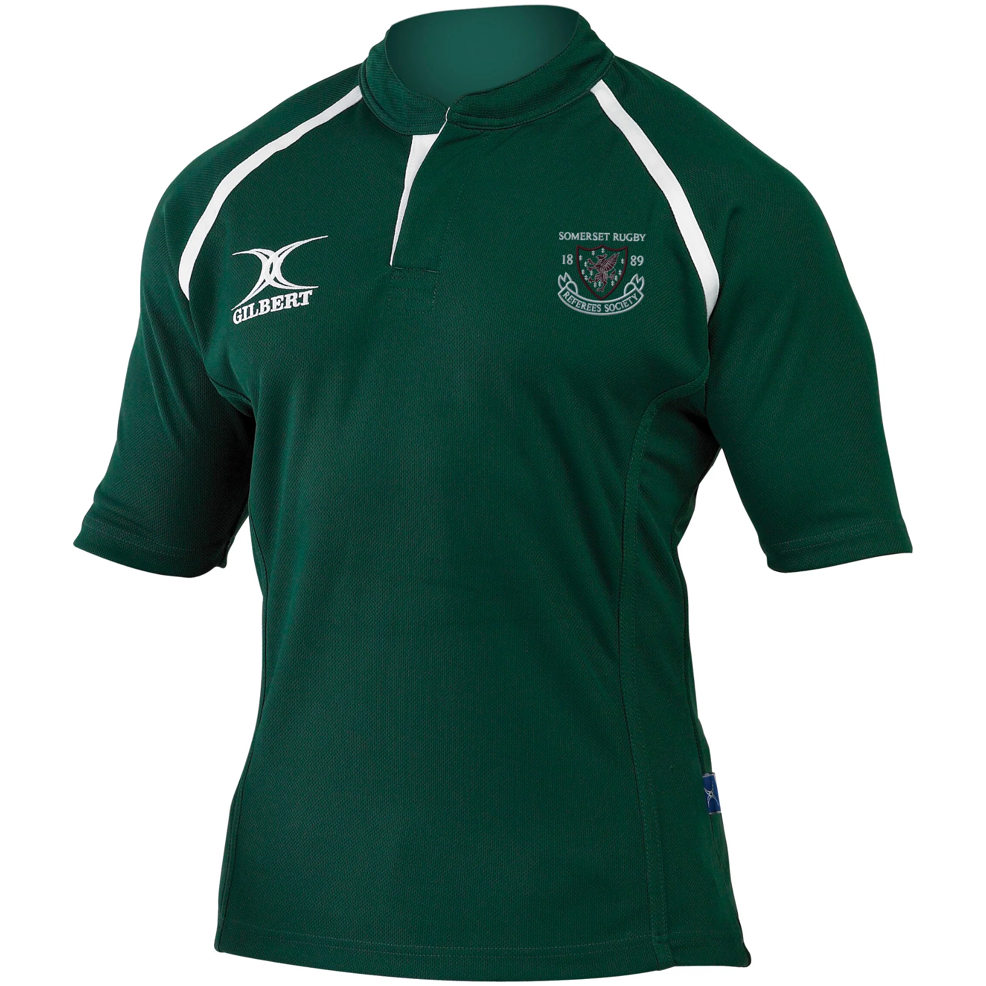 Somerset Rugby Referees Society Senior's Green Xact II Monochrome Shirt