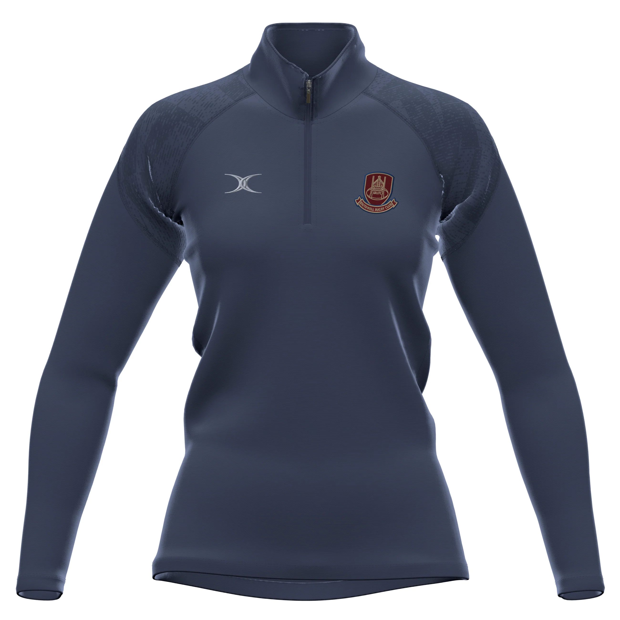 Southwell RUFC Women's Dark Navy GTS 1/4 Zip Fleece