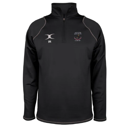 Whitley Bay Rockcliff RFC Seniors Black Quest 1/4 Zip Fleece