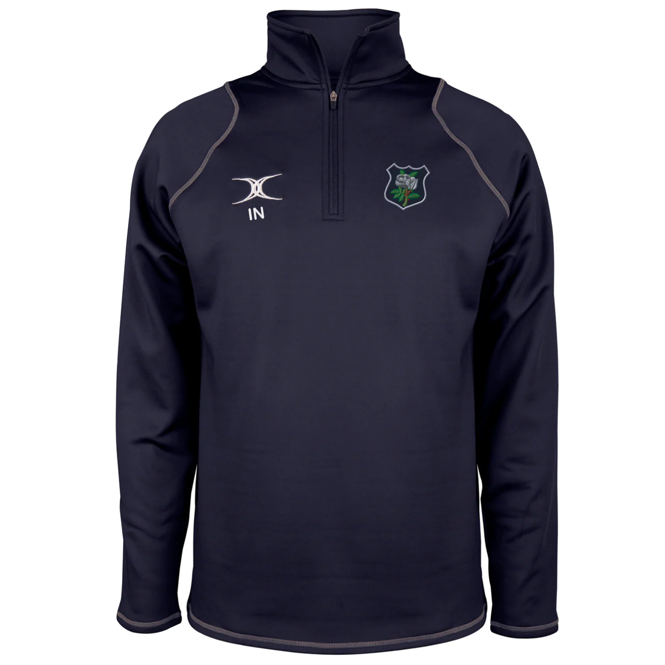 Yorkshire RFU Players/Coaches Child's Dark Navy Quest 1/4 Zip Fleece